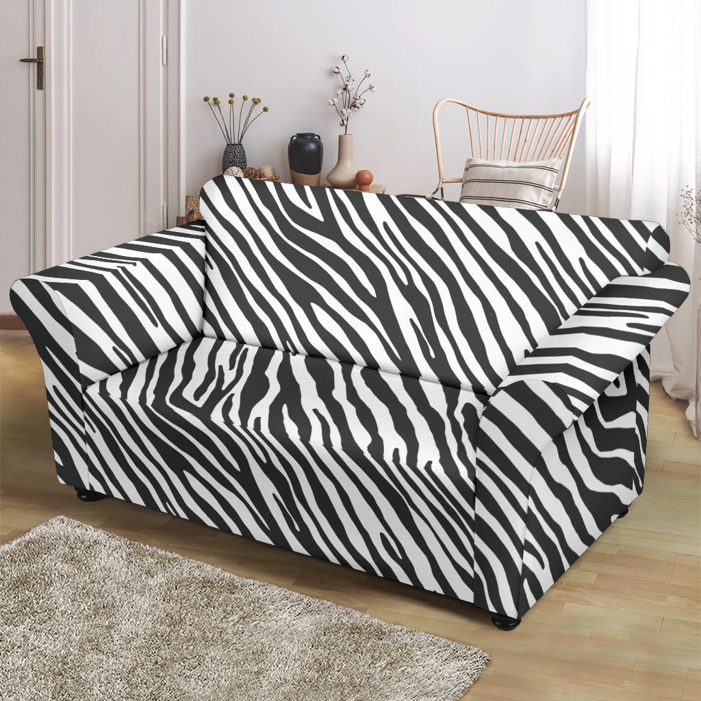 Zebra Classic Print Design LKS302 Loveseat Couch Slipcover