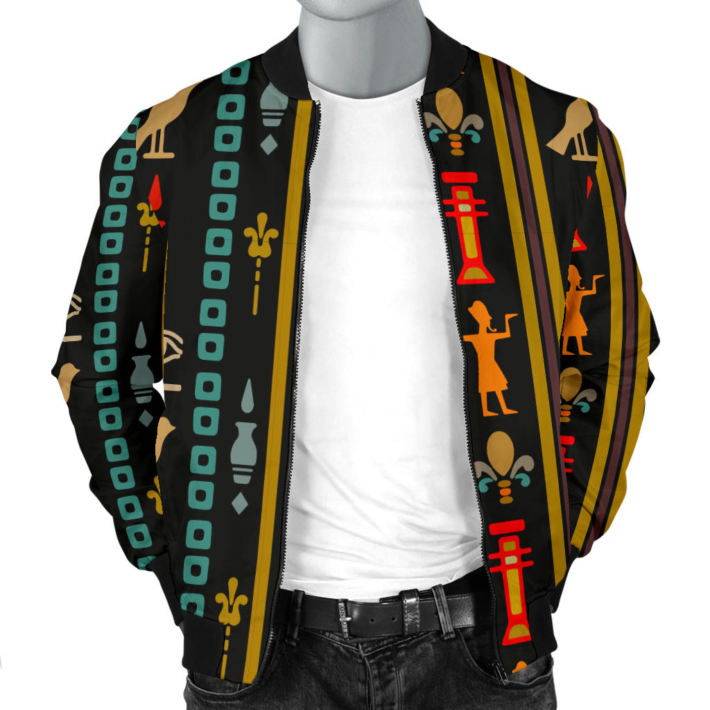 Eye of Horus Egypt Style Pattern Men Bomber Jacket
