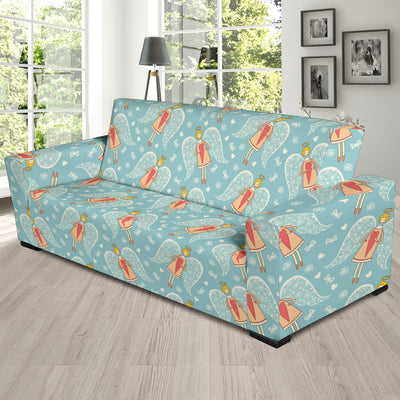 Angel Pattern Print Design 01 Sofa Slipcover