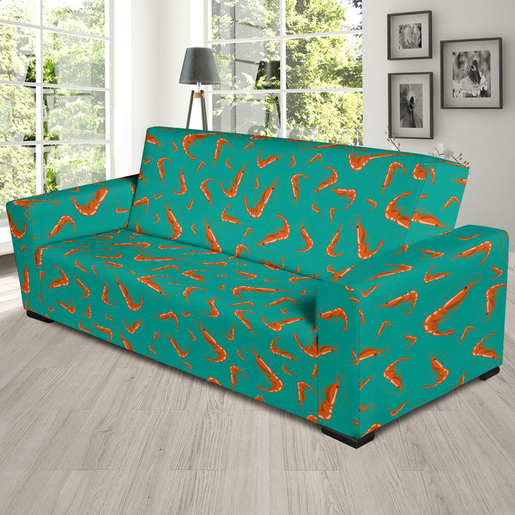 Shrimp Print Design LKS301 Sofa Slipcover