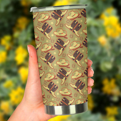 Western Cowboy Themed Tumbler