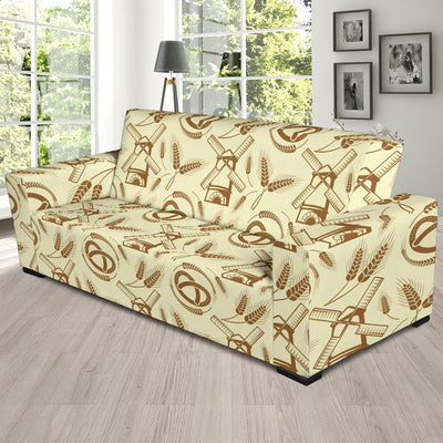 Agricultural Windmills Print Design 03 Sofa Slipcover