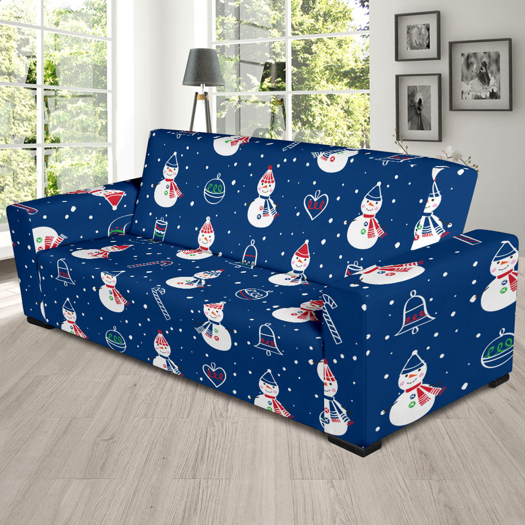 Snowman Print Design LKS306 Sofa Slipcover