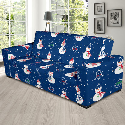 Snowman Print Design LKS306 Sofa Slipcover
