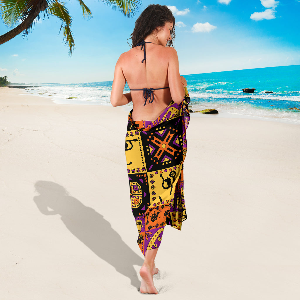 African Pattern Print Design 02 Sarong Pareo Wrap