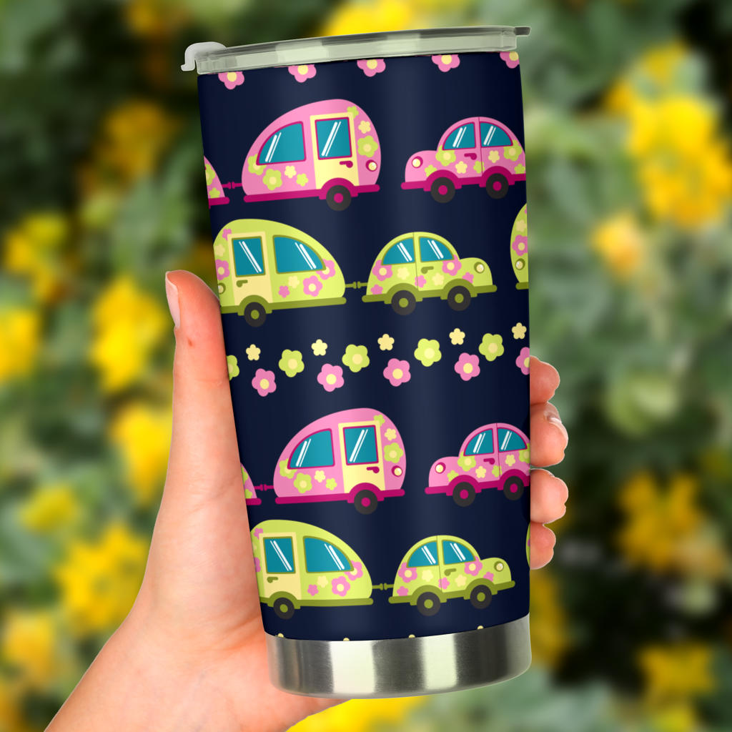 Camper Cute Camping Design No 3 Print Tumbler