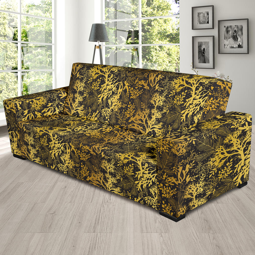 Seaweed Print Design LKS303 Sofa Slipcover