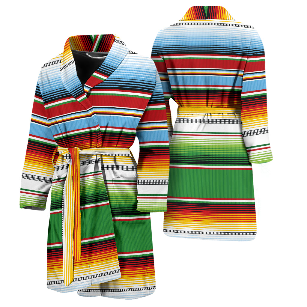 Serape Print Design LKS302 Men Bathrobe