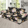 Rose Pattern Print Design A01 Sofa Slipcover