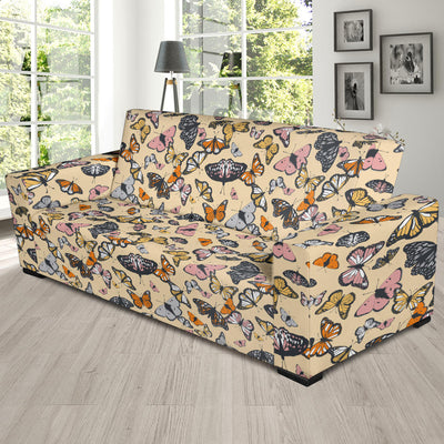 Butterfly Pattern Print Design 04 Sofa Slipcover