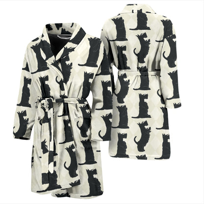 Scottish Terriers Print Design LKS309 Men Bathrobe