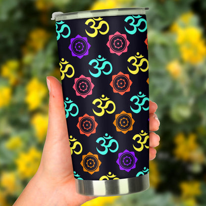 Chakra OM Print Pattern Tumbler