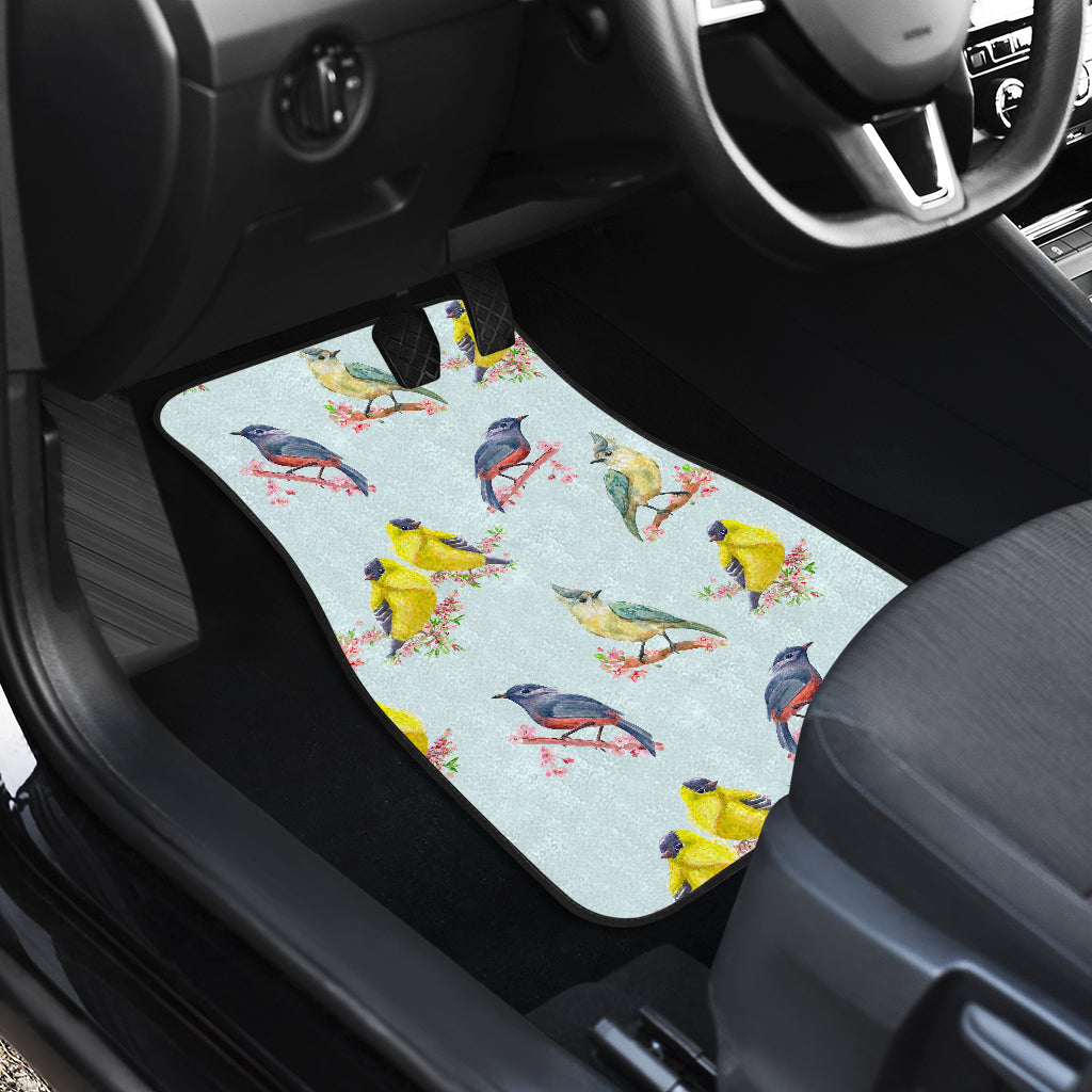 Bird Sweet Themed Print Pattern/carfloormat.jpg Car Floor Mats Front Back