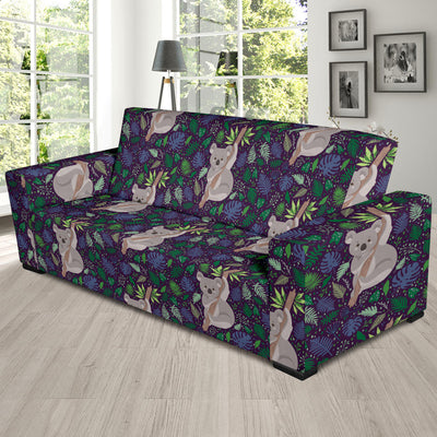 Koala Pattern Print Design 06 Sofa Slipcover