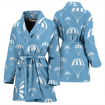 Skydiver Print Design LKS305 Women Bathrobe