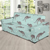 Kangaroos Pattern Print Design 04 Sofa Slipcover