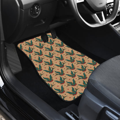 Old School Tattoo Swallow Design Car Floor Mats Front Back