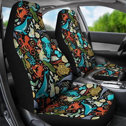Underwater Animal Print Design LKS301 Car Seat Covers