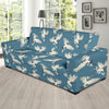 Crane Pattern Print Design 02 Sofa Slipcover