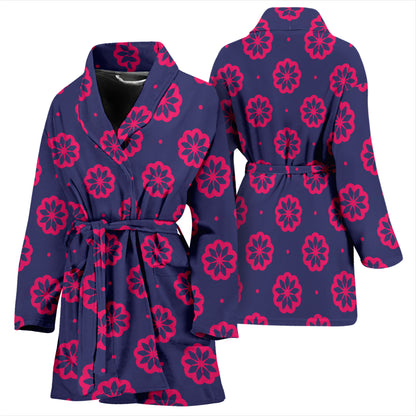 Water Lily Print Design LKS301 Women Bathrobe