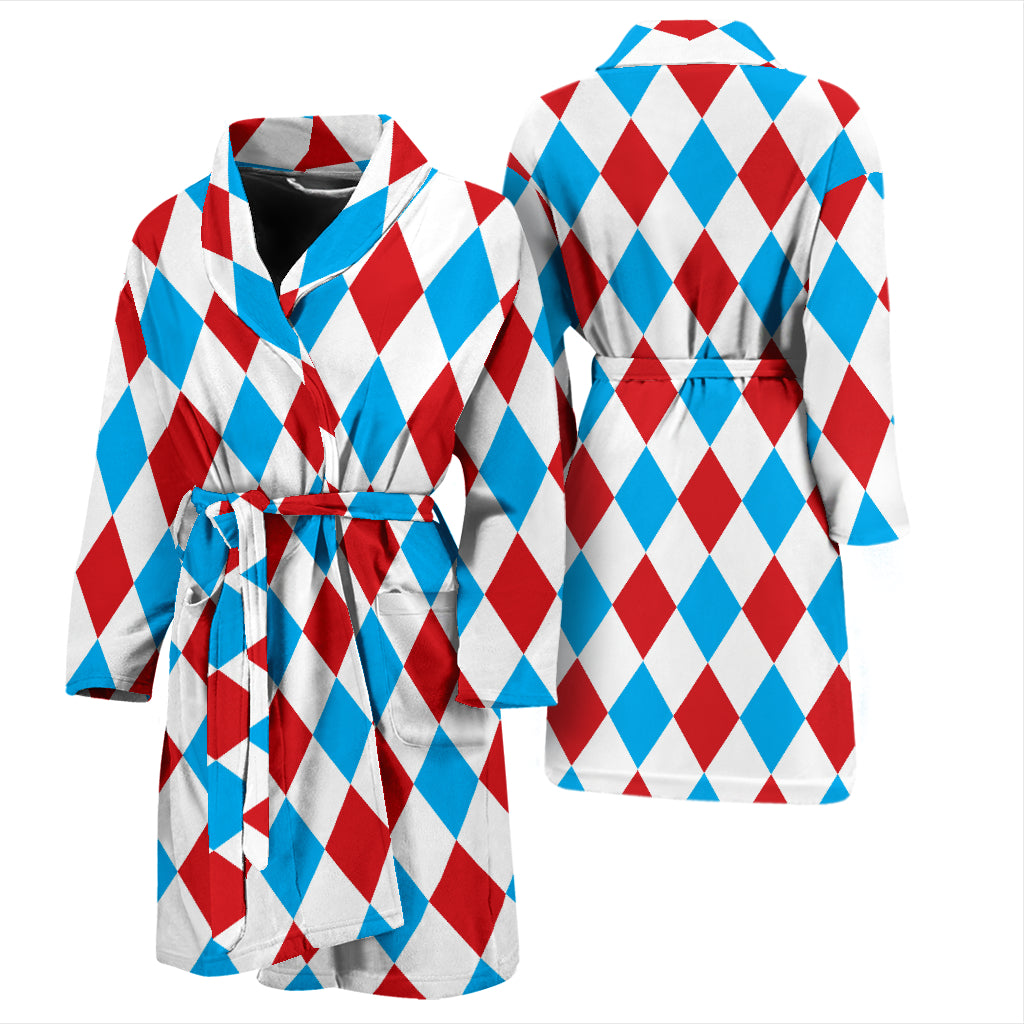 Harlequin Print Design LKS402 Men Bathrobe