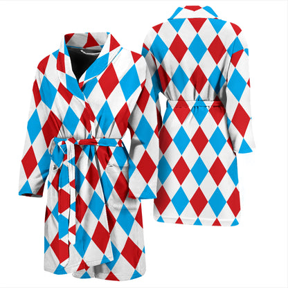 Harlequin Print Design LKS402 Men Bathrobe