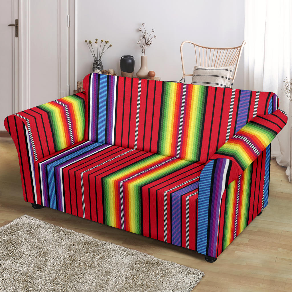 Serape Print Design LKS305 Loveseat Couch Slipcover