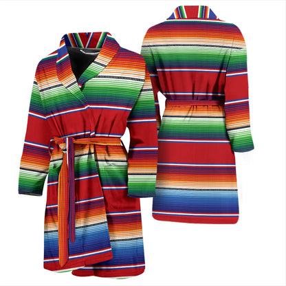 Serape Print Design LKS304 Men Bathrobe