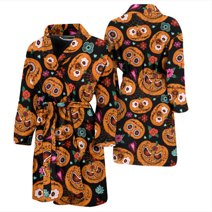 Halloween Print Design LKS402 Men Bathrobe