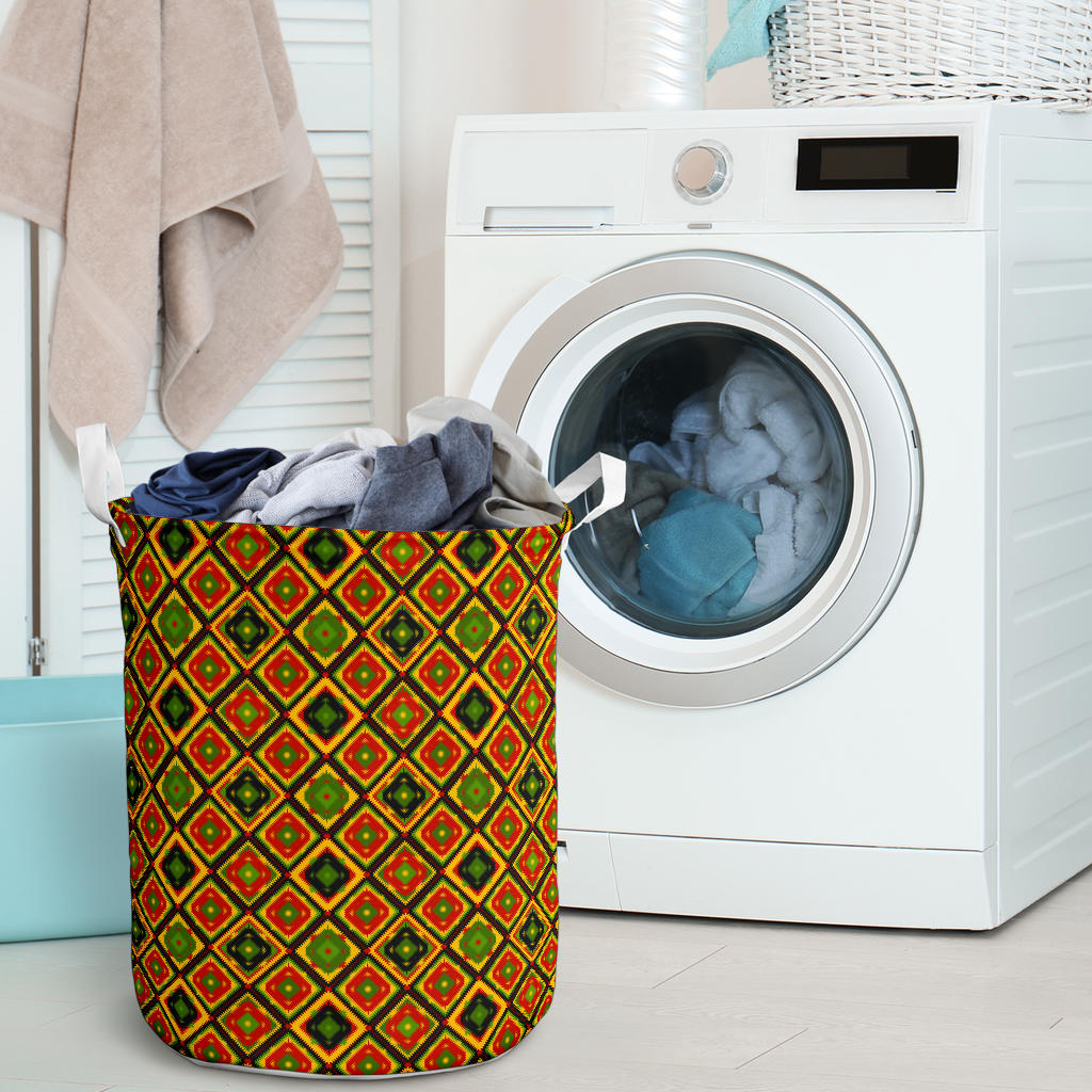 Rasta Reggae Color Pattern Laundry Basket