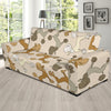 Poodle Pattern Print Design A01 Sofa Slipcover