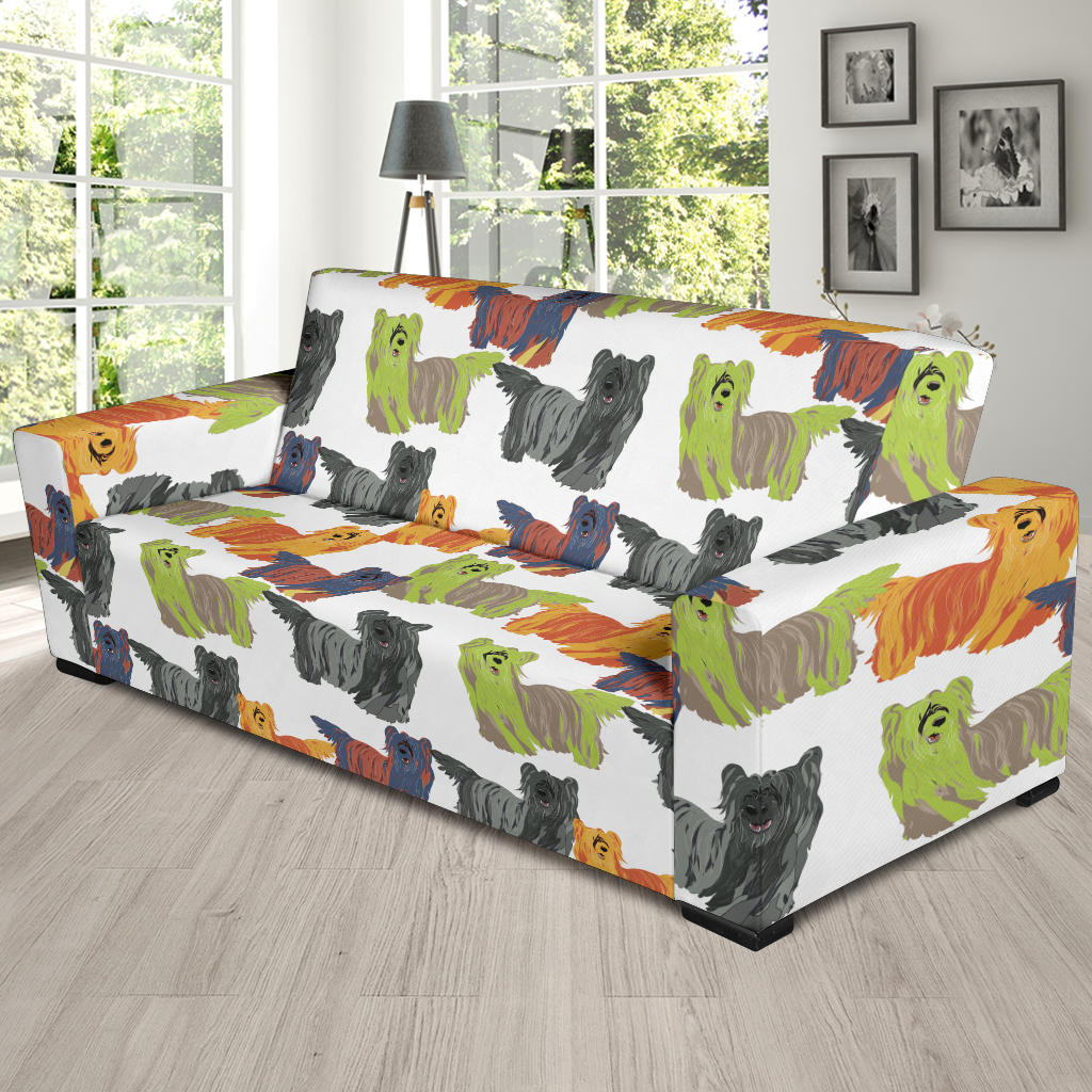 Skye Terriers Print Design LKS301 Sofa Slipcover