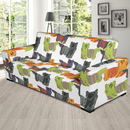 Skye Terriers Print Design LKS301 Sofa Slipcover