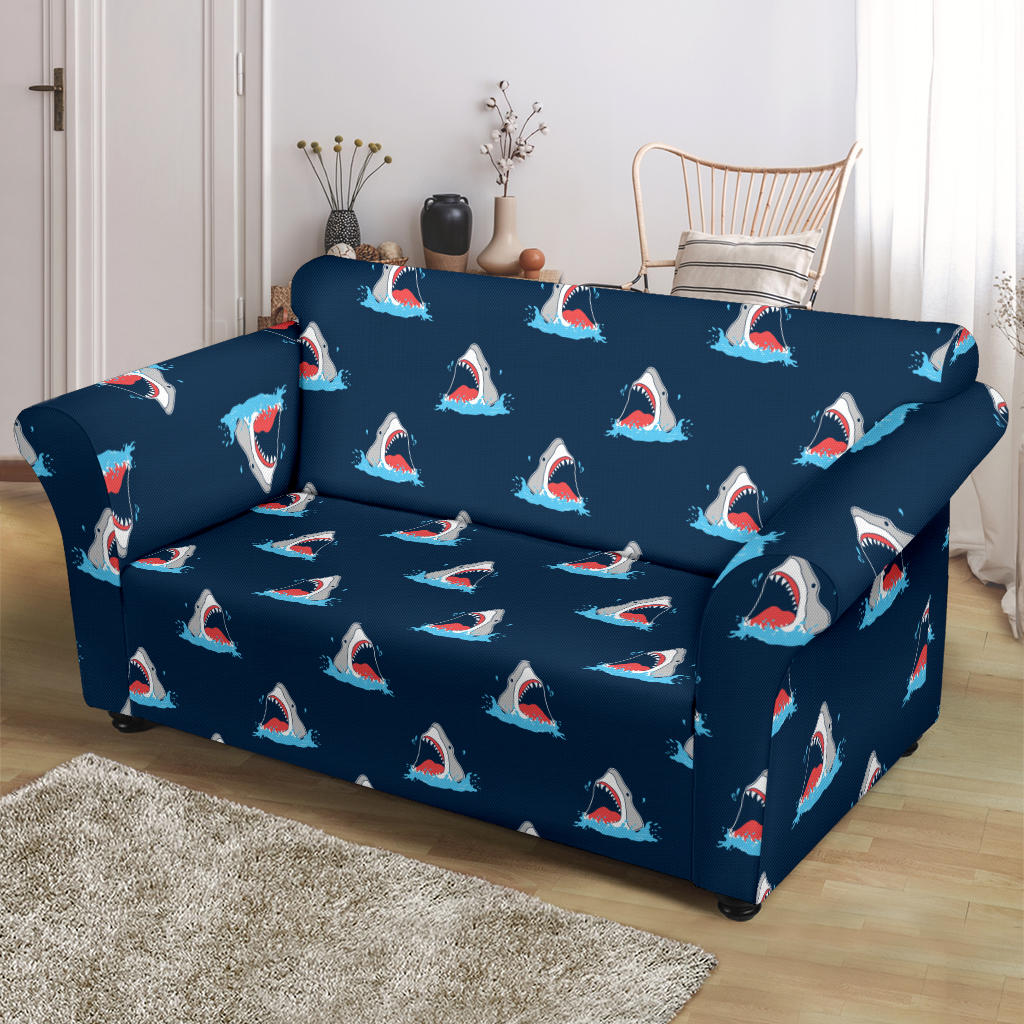 Shark Print Design LKS3010 Loveseat Couch Slipcover
