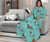 Dachshund Paw Decorative Print Pattern Adult Sleeve Blanket