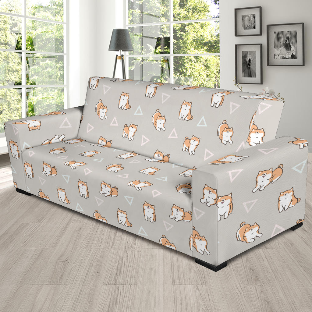 Shiba Inu Print Design LKS307 Sofa Slipcover