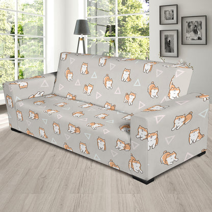 Shiba Inu Print Design LKS307 Sofa Slipcover