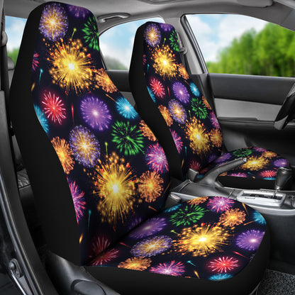 Firework Print Design LKS305 Car Seat Covers