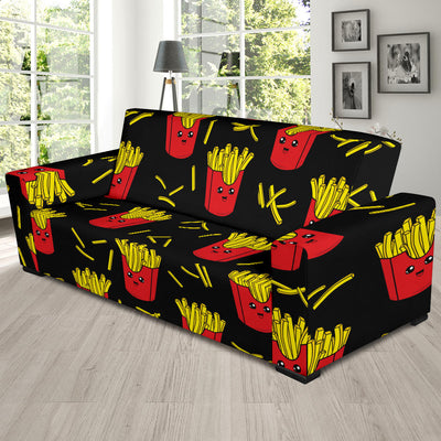 French Fried Pattern Print Design 03 Sofa Slipcover