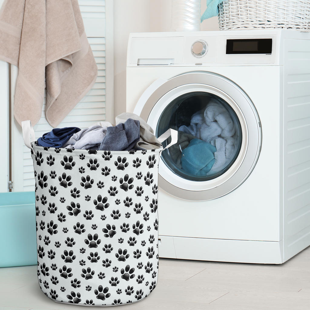 Paw Themed Print Laundry Basket
