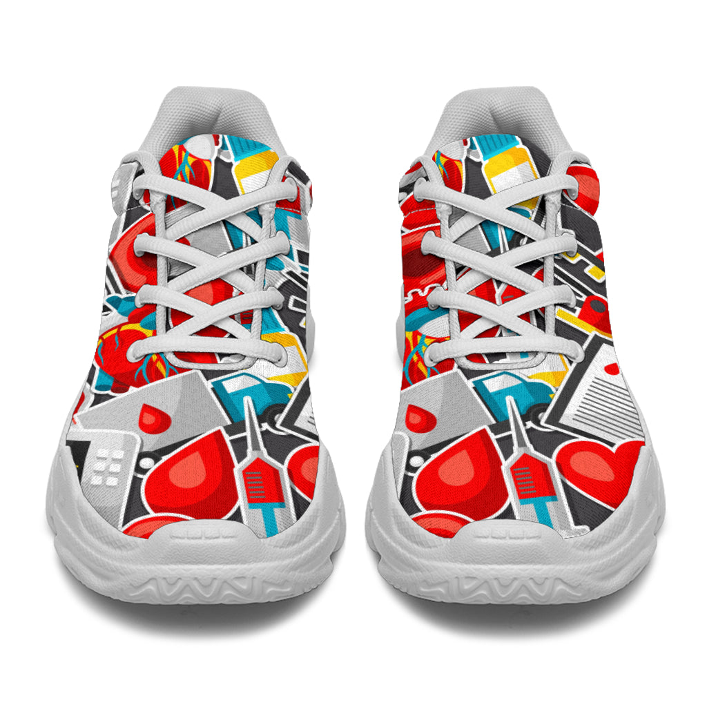 Phlebotomist Medical Themed Chunky Sneakers