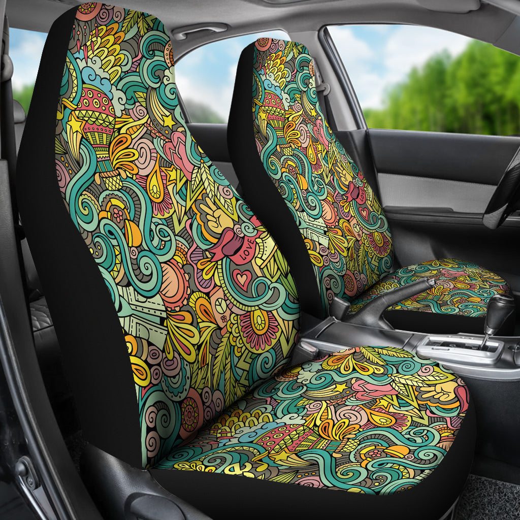 Hippie Print Design LKS302 Car Seat Covers