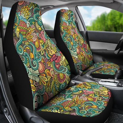 Hippie Print Design LKS302 Car Seat Covers