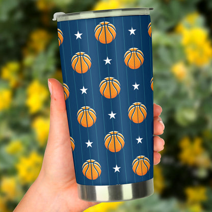 Basketball Star Print Pattern Tumbler
