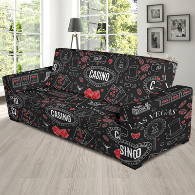 Casino Pattern Print Design 04 Sofa Slipcover