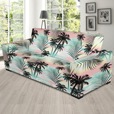 Palm Tree Pattern Print Design A03 Sofa Slipcover