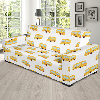 School Bus Print Design LKS306 Sofa Slipcover