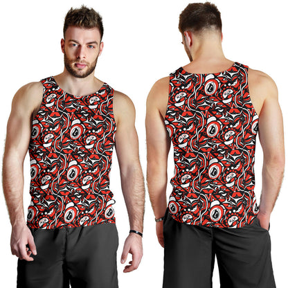 Native North American Themed Print Men Tank Top