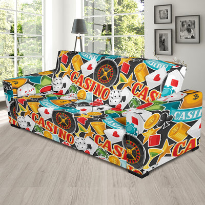 Casino Pattern Print Design 03 Sofa Slipcover