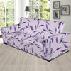 Lavender Pattern Print Design 02 Sofa Slipcover